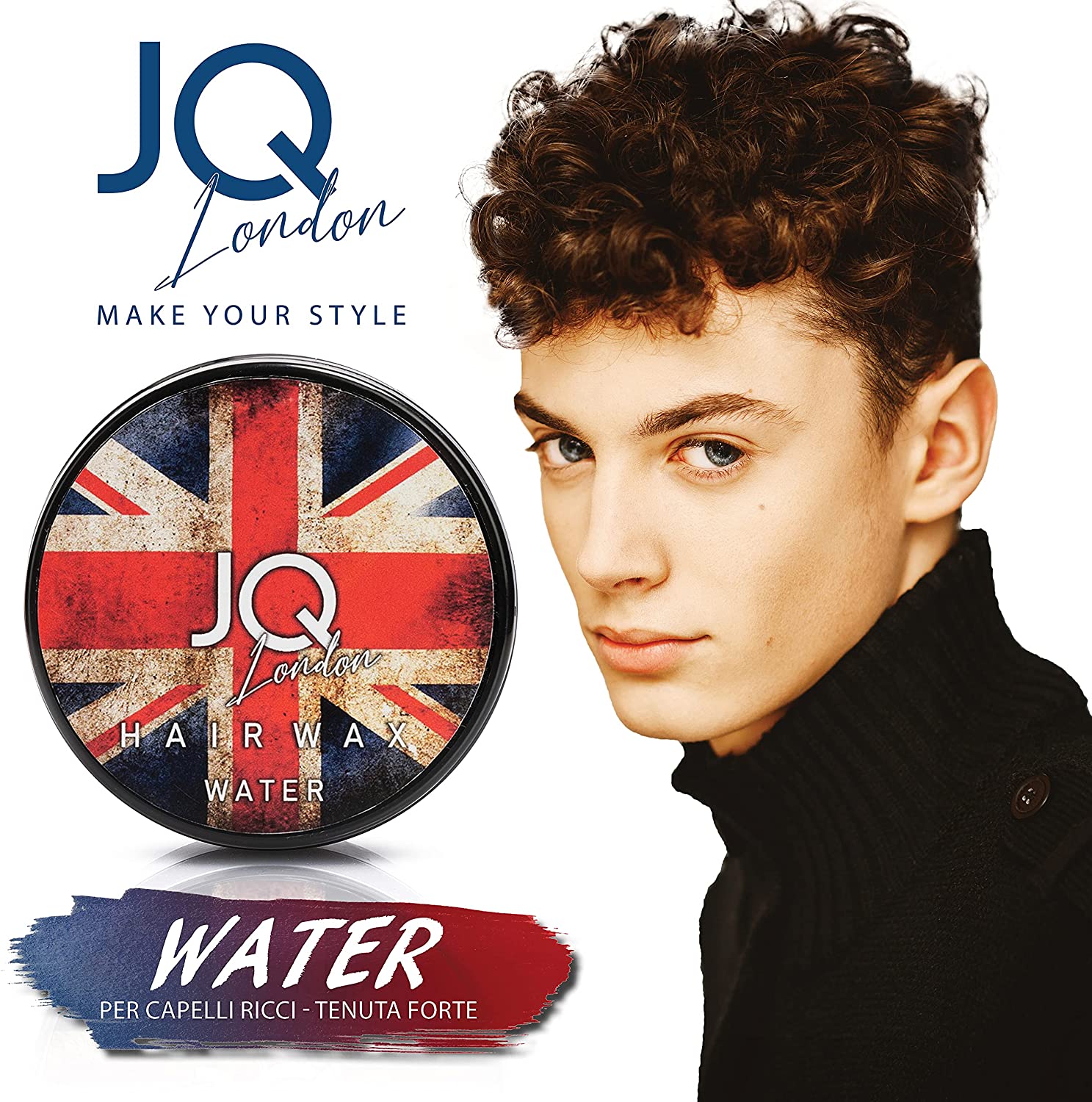 Cera Per Capelli Uomo ad acqua Professionale -Tenuta Forte - modellante 100ml